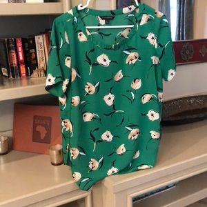 Banana Republic flower blouse